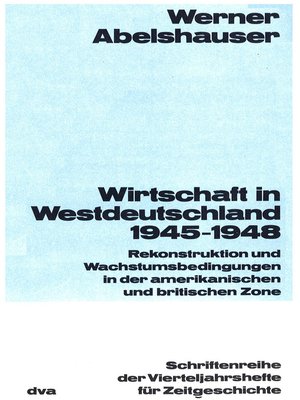 cover image of Wirtschaft in Westdeutschland 1945-1948